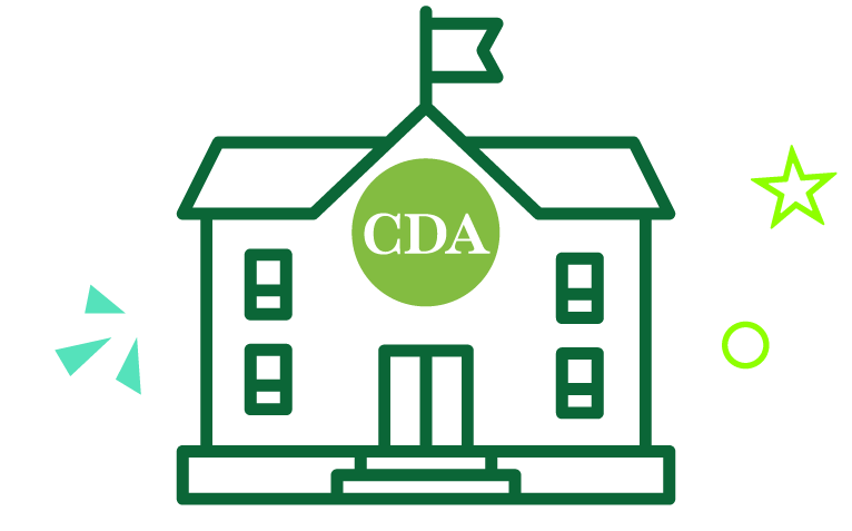Icon of pencil and paper representing CDA Application Fee Scholarships for high school students